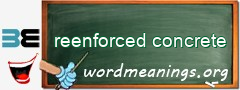 WordMeaning blackboard for reenforced concrete